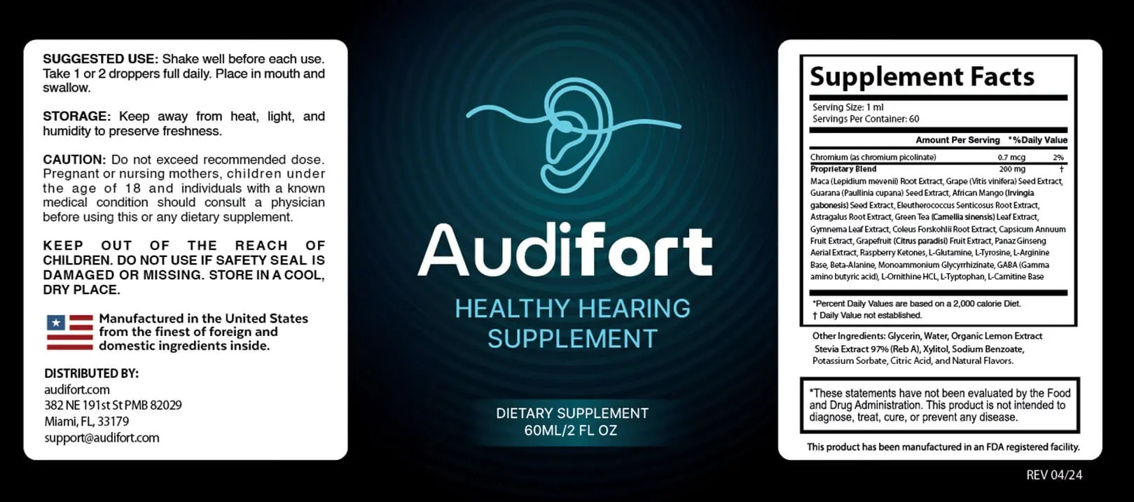 audifort ingredients